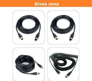 Комплект кабелей для фуры на 2 камеры зона загрузки-разгрузки, боковая зона (+спиральный) 864 фото