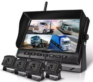 Комплект монітор-відеореєстратор 9 дюймів EM-928QWDVR + 4 wi-fi камери для фур, агротехніки, спецтехніки 1205 фото